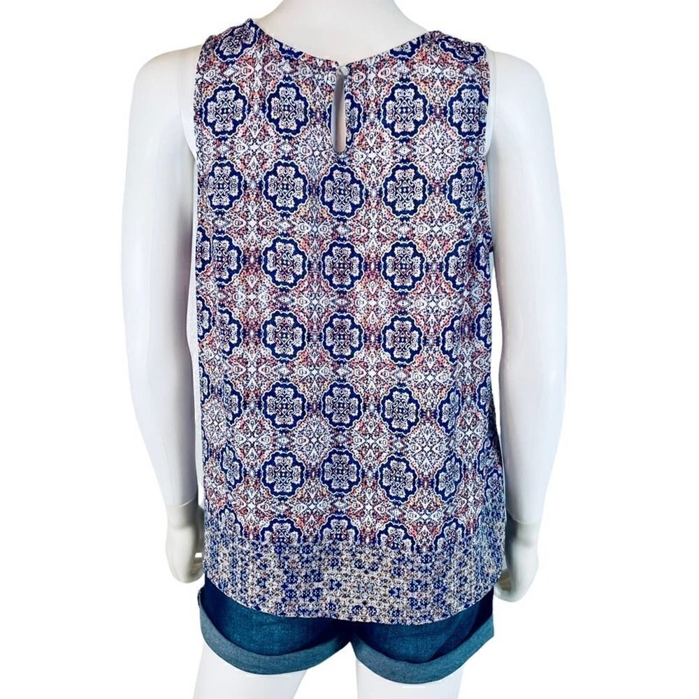 Fourteenth Place Geometric Pattern Blouse - image 4
